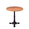 mesa parisino tablero redondo melamina olmo