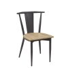 silla alabama grafito asiento laminado roble vintage