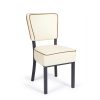 Silla bohemia tapizada pie de acero