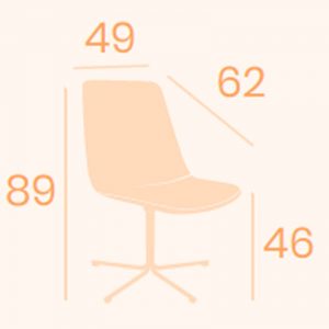 Dimensiones silla Ginebra B-14 REYMA