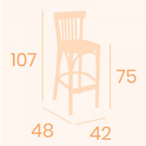 Dimensiones banqueta Hamburgo REYMA