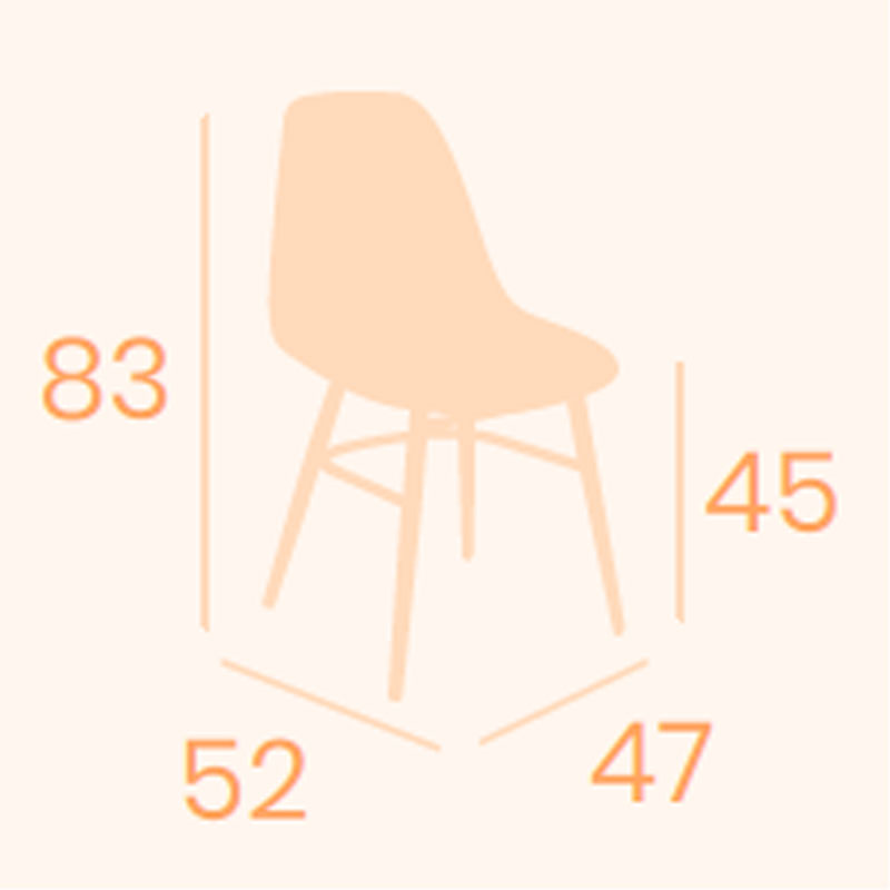 Dimensions chaise Sorolla REYMA