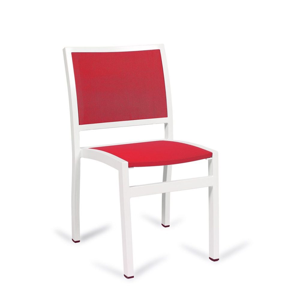 silla eros textilene rojo