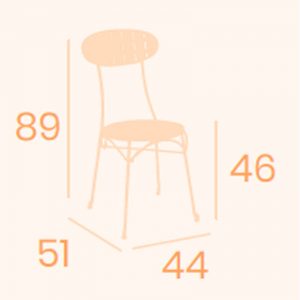 Dimensiones silla Lorca REYMA