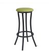 niza-banqueta-negro-asiento-tapizado-verde