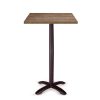 mesa oslo alta de 4p con tablero cuadrado valkiria REYMA
