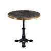 mesa parisino negra aro latón