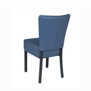 silla gran bohemia tapizado azul - trasera