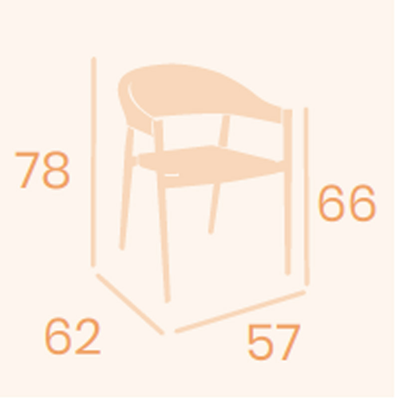 Dimensions fauteuil Nara REYMA