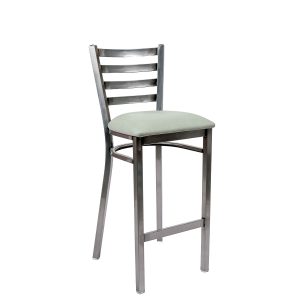 Banqueta america latonada tapizado esmeralda