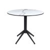 Mesa Milano tablero compact marmol olimpo