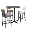conjunto banquetas bohemia con mesa michigan alta