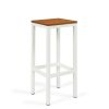 banqueta monaco plus blanca asiento macizo