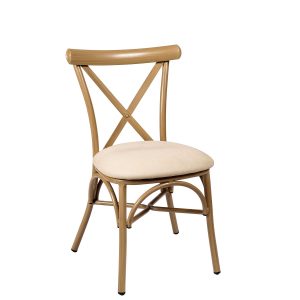 silla atico deco roble natural tapizado arena