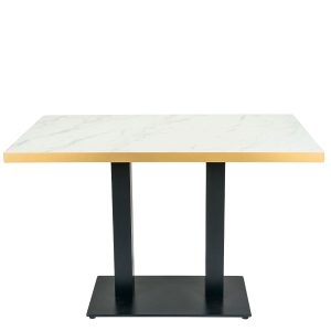 mea munich rectangular negro tablero melamina marmol bianco canto dorado