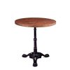 mesa paris 7003 tablero redondo melamina bronce