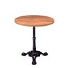mesa paris 7003 tablero redondo  melamina olmo