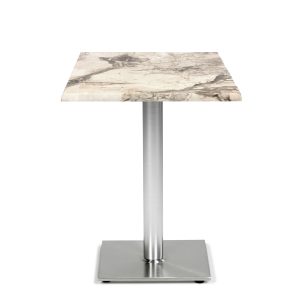 Mesa Roma aluminio con tablero marmol almeria