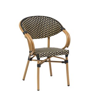 sillon filipinas roble natural medula negro y crema