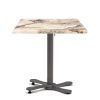 Mesa finlandia grafito con tablero marmol almeria