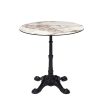 Mesa Paris 4P tablero redondo compact marmol almeria
