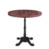 Mesa Paris 4P tablero redondo melamina ebano