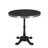 Mesa Paris 4P tablero redondo metalmelamina zeus