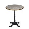 Mesa Paris 4P tablero redondo sicilia aro laton