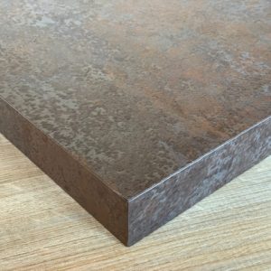 tableros mesas hosteleria melamina efecto bronce