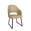 Sillon Cremona pie W tapizado sandalo
