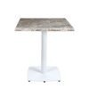 mesa hanover blanca con tablero cuadrado sicilia REYMA