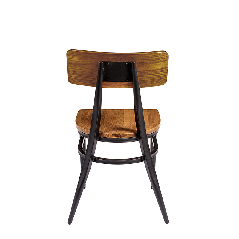 silla montana respaldo madera con asiento macizo REYMA trasera