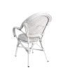 Sillón Anna Medula Blanco lateral
