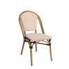 Silla Tivoli deco bambú textilene latte