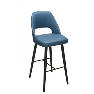 Banqueta Arona tapizado azul