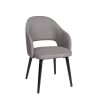 Sillón Cremona tapizado gris