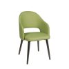 Sillón Cremona tapizado verde