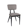 Silla montana respaldo tapizado gris