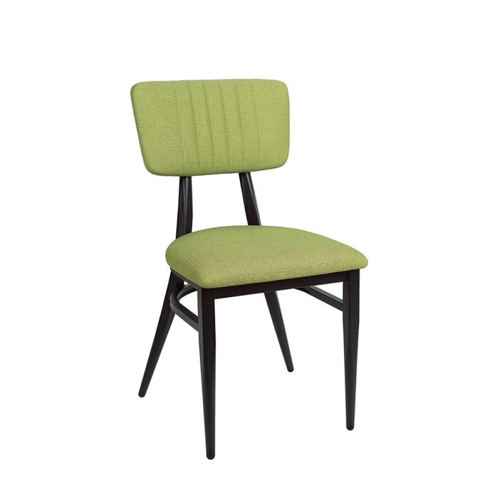 Silla montana respaldo tapizado verde