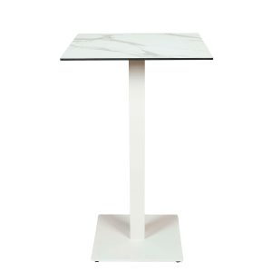mesa munich alta blanca tablero compact marmol olimpo cuadrada