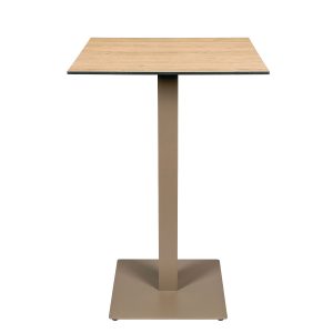mesa munich alta taupe compact roble nudos cuadrado