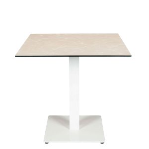 mesa munich blanca tablero cuadrado compact marmol tafu