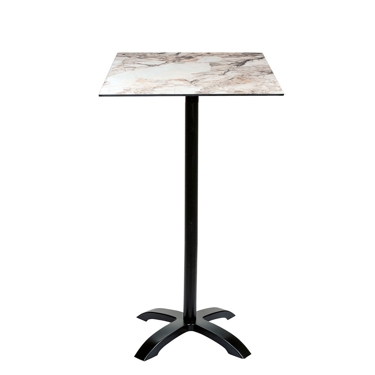 mesa oslo alta negro compact marmol almeria