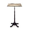 Mesa paris alta 4p con tablero cuadrado compact marmol almeria
