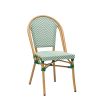 silla tivoli ROBLE natural textilene verde y blanco