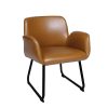 sillon lugano tapizado marron pie w