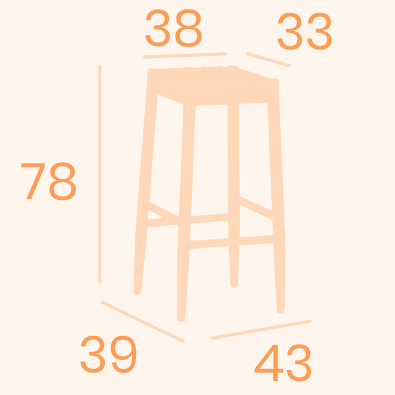 Provenza stoolbar dimensions REYMA