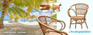 sillón para hostelería en aluminio deco bambú Bora