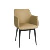 Sillon davos negro tapizado sandalo