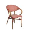 Sillon Filipinas textilene DUO rojo y crema